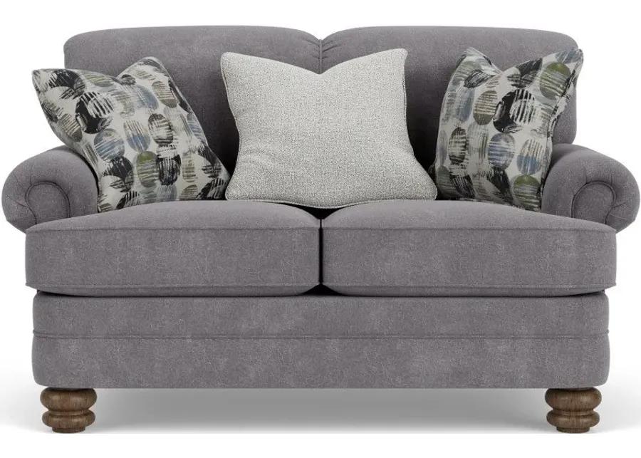 BAY BRIDGE GRAY FABRIC CHARCOAL LOVESEAT