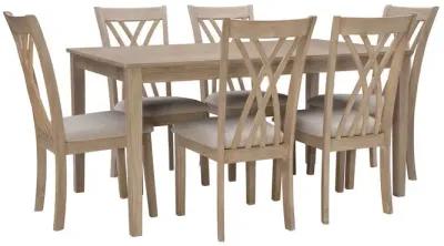 Powell Maggie 7-Piece Dining Set Natural