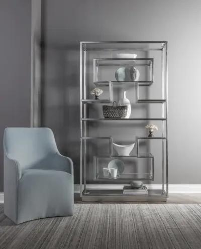 Artistica Home by Lexington Metal Designs Silver Leaf Metal Holden Bookcase