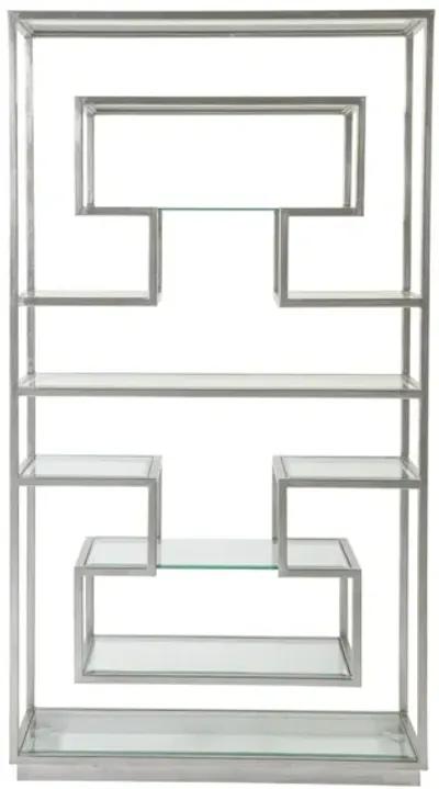 Artistica Home by Lexington Metal Designs Silver Leaf Metal Holden Bookcase