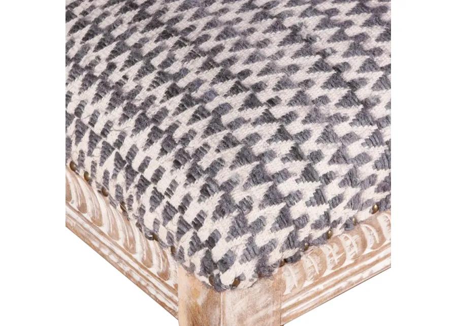 MARRAKECH UPHOLSTERED CHOCHO FABRIC OTTOMAN