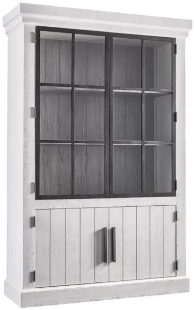 MODERN FARMHOUSE HUNTLEY RUSTIC OAK DISPLAY CABINET