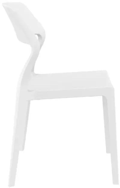 Snow Dining Chair White