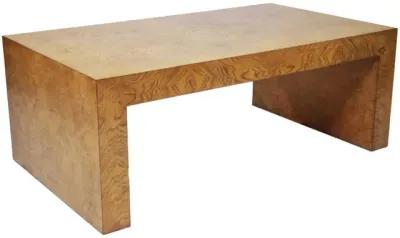 Noble Furniture William Cocktail Table in a Modern Burled Ash Wood