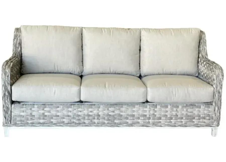 GRAND ISLE SOFA W/ CAST SILVER FABRIC