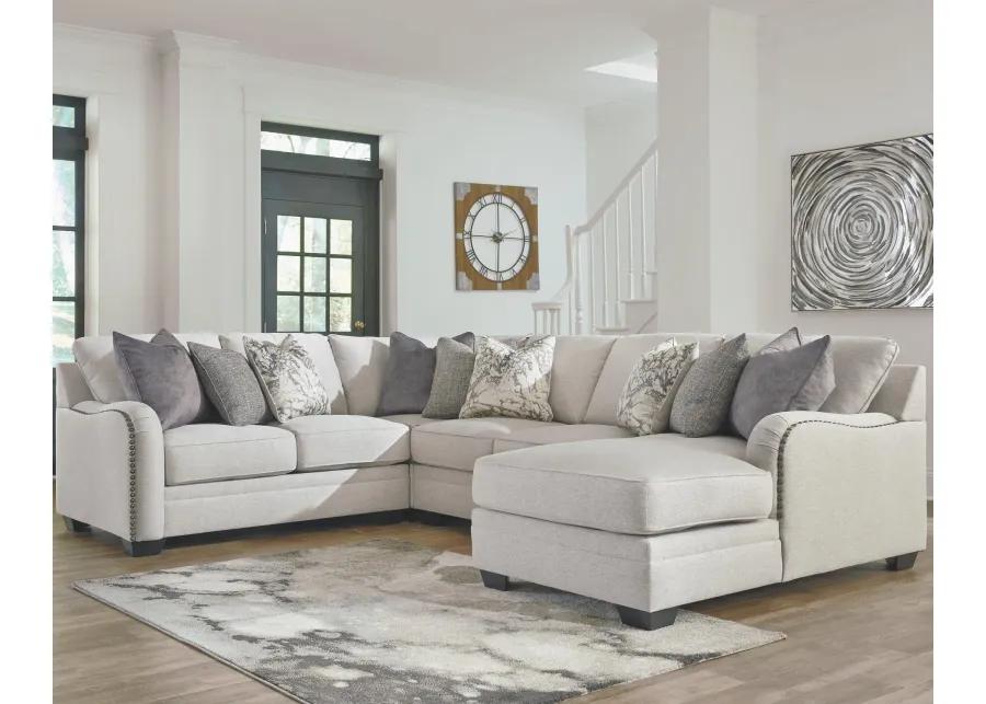 DELLARA 4-PIECE SECTIONAL WITH CHAISE CHALK BENCHCRAFT