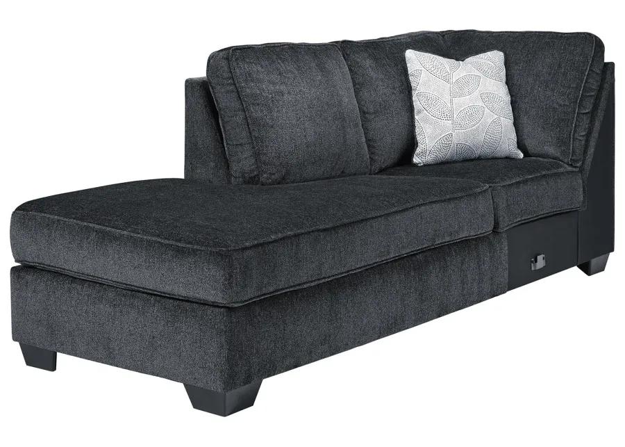 ALTARI 2-PIECE SLEEPER SECTIONAL WITH CHAISE SLATE SIGNATURE DESIGN