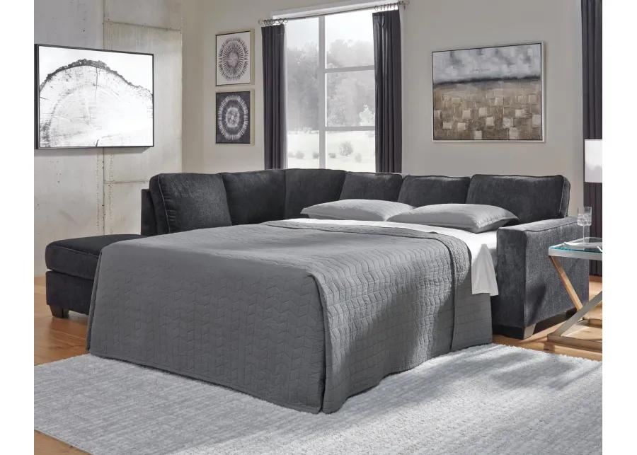 ALTARI 2-PIECE SLEEPER SECTIONAL WITH CHAISE SLATE SIGNATURE DESIGN