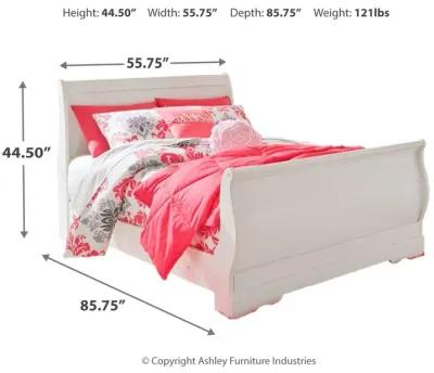 Ashley Anarasia White Full Sleigh Bed