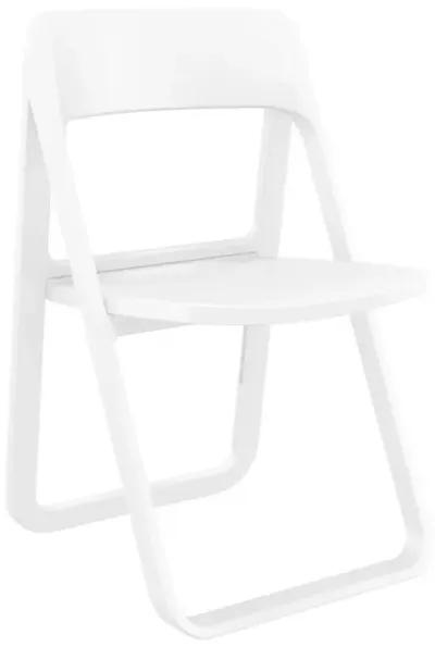 Compamia Dream Folding Outdoor Patio Chair White