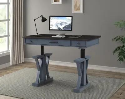 Parker House Americana Modern Collection 56 Inch Power Lift Desk Denim Color