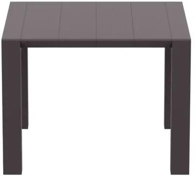 Compamia Vegas Extendable Indoor- Outdoor Rectangular Dining Table in Wicker Brown