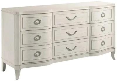 American Drew Harmony Eggshell 9-Drawer Emelie Dresser