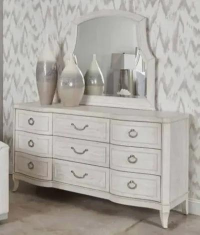 American Drew Harmony Eggshell 9-Drawer Emelie Dresser