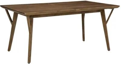 Martin Svensson Mid-Century Modern Solid Wood Warm Cinnamon Extendable Dining Table with Butterfly Leaf