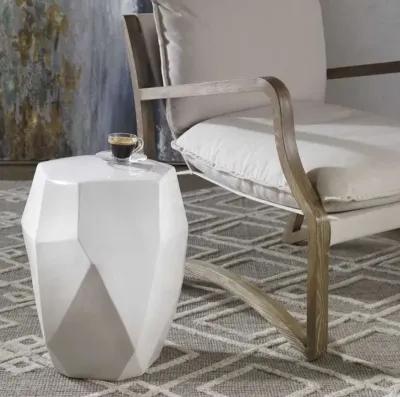 MAQUETTE WHITE OUTDOOR GARDEN STOOL