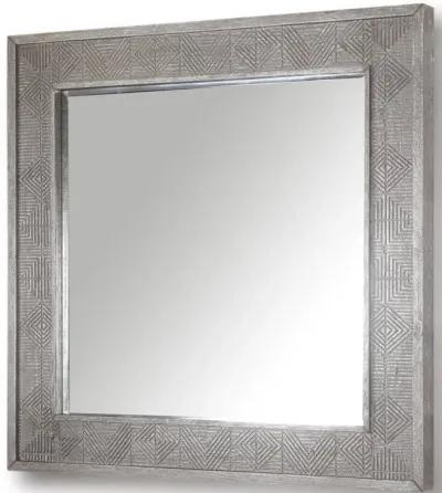 Crossings Serengeti Collection Wall Mirror in Fossil Grey Color