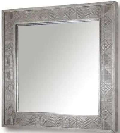 Crossings Serengeti Collection Wall Mirror in Fossil Grey Color