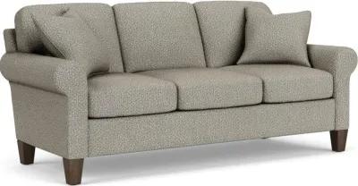 Flexsteel South Haven Gray Quarry Rolled Arm Sofa with Square Legs