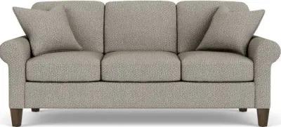 Flexsteel South Haven Gray Quarry Rolled Arm Sofa with Square Legs