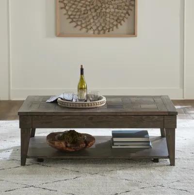 Arrowcreek 3-Piece Weathered Stone Cocktail & End Table Set