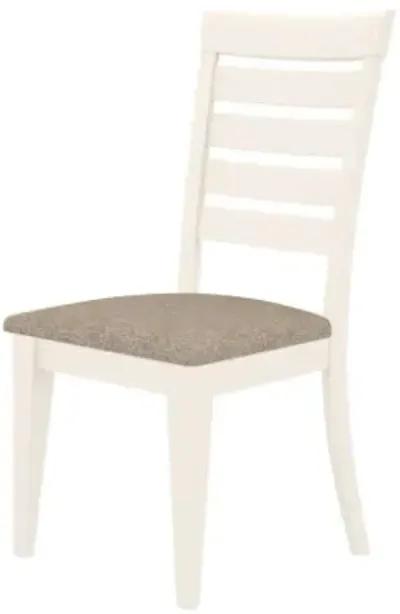 Canadel Gourmet Canvas Ladder Back Dining Side Chair