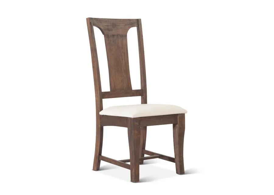 NIMES WEATHERED MANGO WOOD DINING CHAIRS SET OF 2