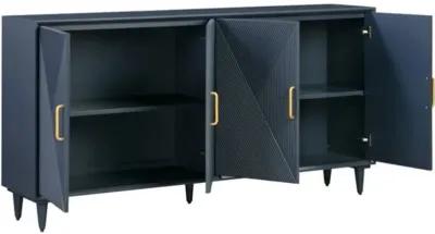 Crestview Arvada Dark Blue Sideboard