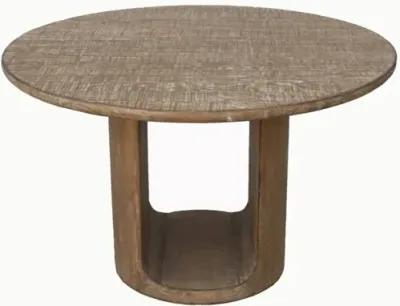 Nest Home Brook Iron/Antique Natural 48 Inch Round Dining Table