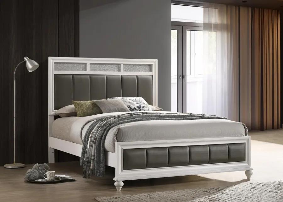 BARZINI CALIFORNIA KING BED WHITE