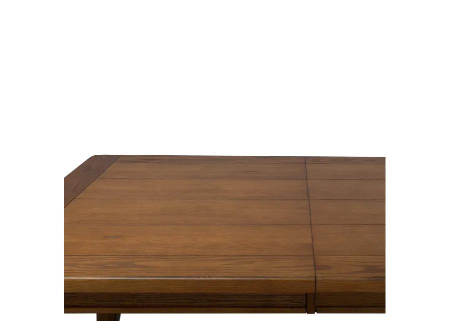 RECTANGULAR LEG TABLE - OAK - TREASURES