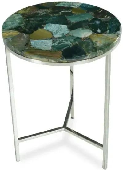 Steve Silver Foster Green Jasper Top Chairside Table