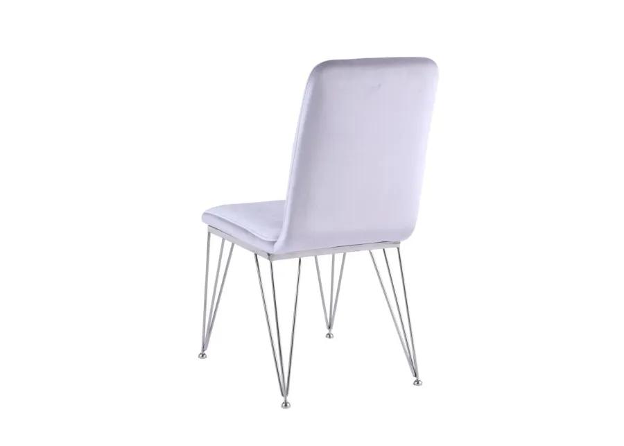 FERNANDA GREY CONTEMPORARY UPHOLSTERED SIDE CHAIR