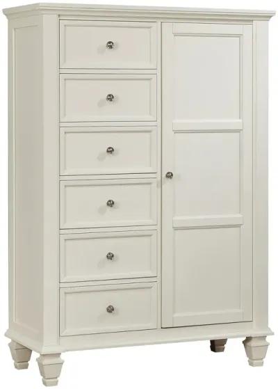 SANDY BEACH DOOR DRESSER WITH CONCEALED STORAGE BUTTERMILK