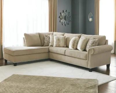 Ashley Dovemont 2-Piece Sectional with Chaise Left-Arm Facing Putty