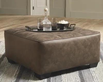 Ashley Abalone Oversized Accent Ottoman Chocolate Benchcraft