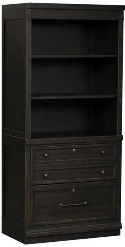 Liberty Furniture Harvest Home Black Hutch & Cabinet Set