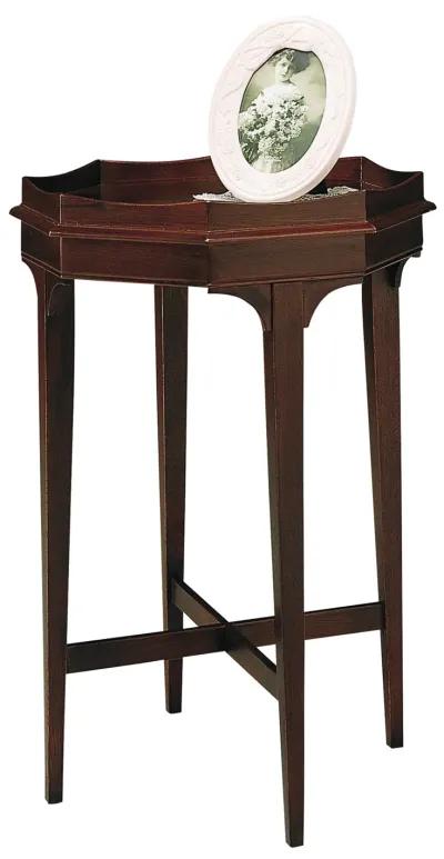 Hekman Octagon Shaped Top Accent Table Brown Special Reserve