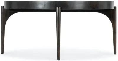 COMMERCE & MARKET BROWN ROUND COCKTAIL TABLE