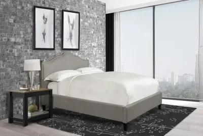 Jamie Collection Queen Bed in Falstaff Grey Color