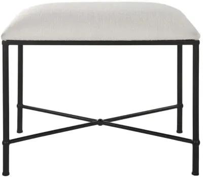 Uttermost Avenham Black/White Small Framed Bench