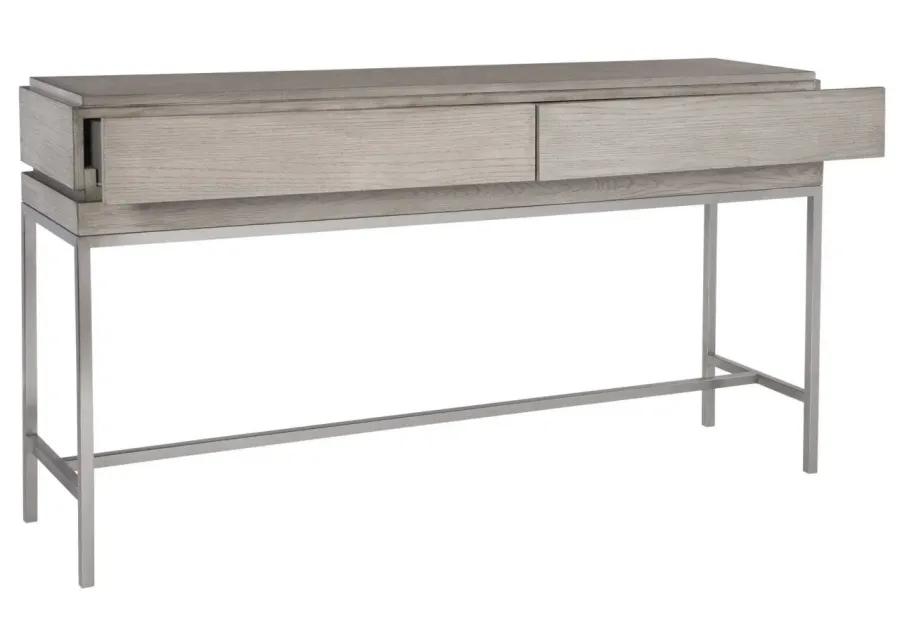 KAMALA MUSHROOM GRAY CONSOLE TABLE