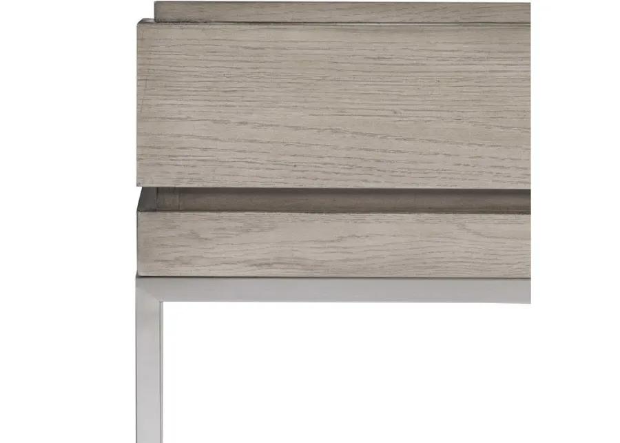 KAMALA MUSHROOM GRAY CONSOLE TABLE