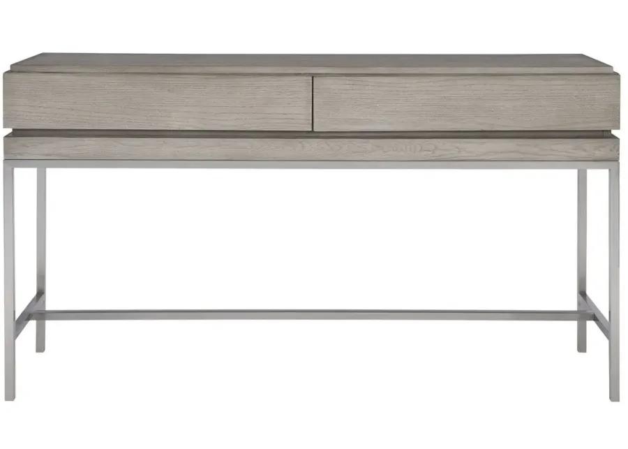 KAMALA MUSHROOM GRAY CONSOLE TABLE