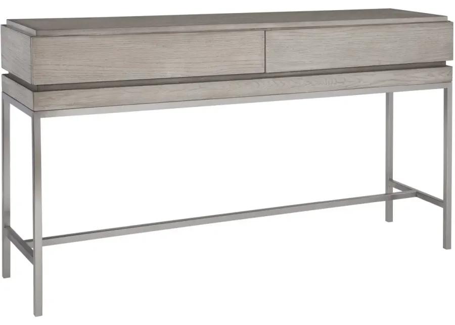 KAMALA MUSHROOM GRAY CONSOLE TABLE