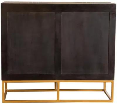 Coaster Zara 2-Door 40 Inch Wood Accent Storage Cabinet Black Walnut