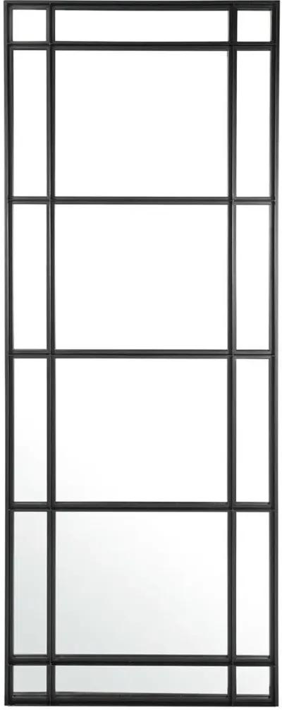 Uttermost Atticus Satin Black Large Rectangular Mirror