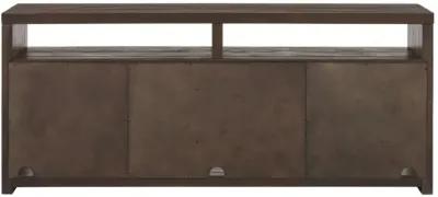 LEXINGTON RECTANGULAR 70 INCH SOLID WOOD TV STAND IN DARK MOCHA