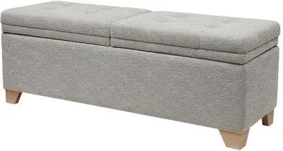 MADISON PARK GREY MULTI ASHCROFT STORAGE BENCH