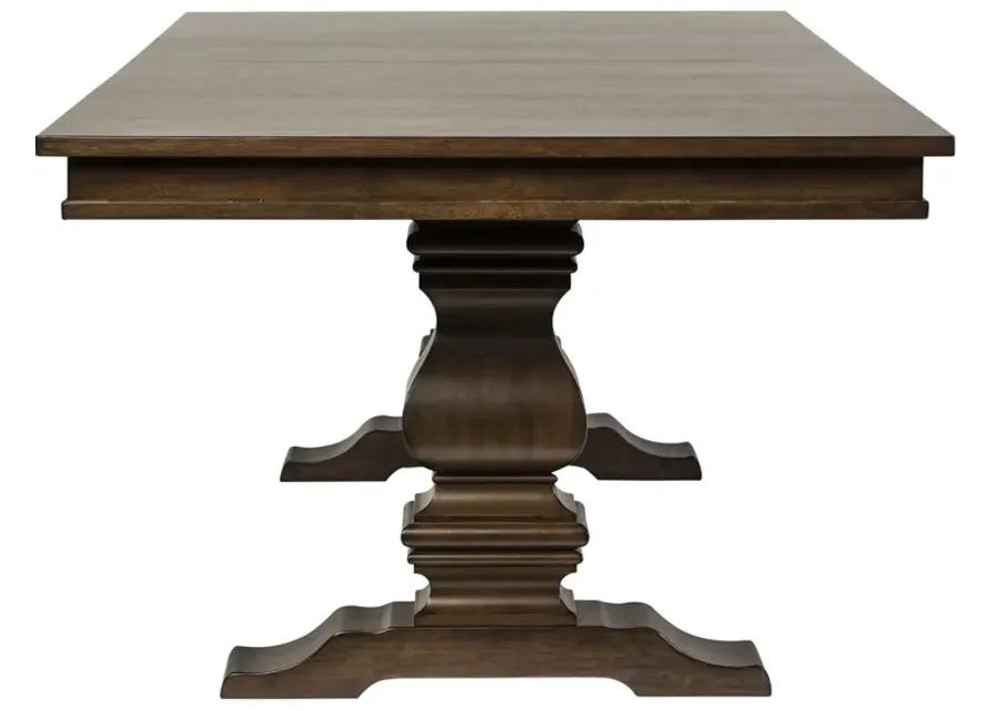 7 PIECE TRESTLE TABLE SET - ARMAND